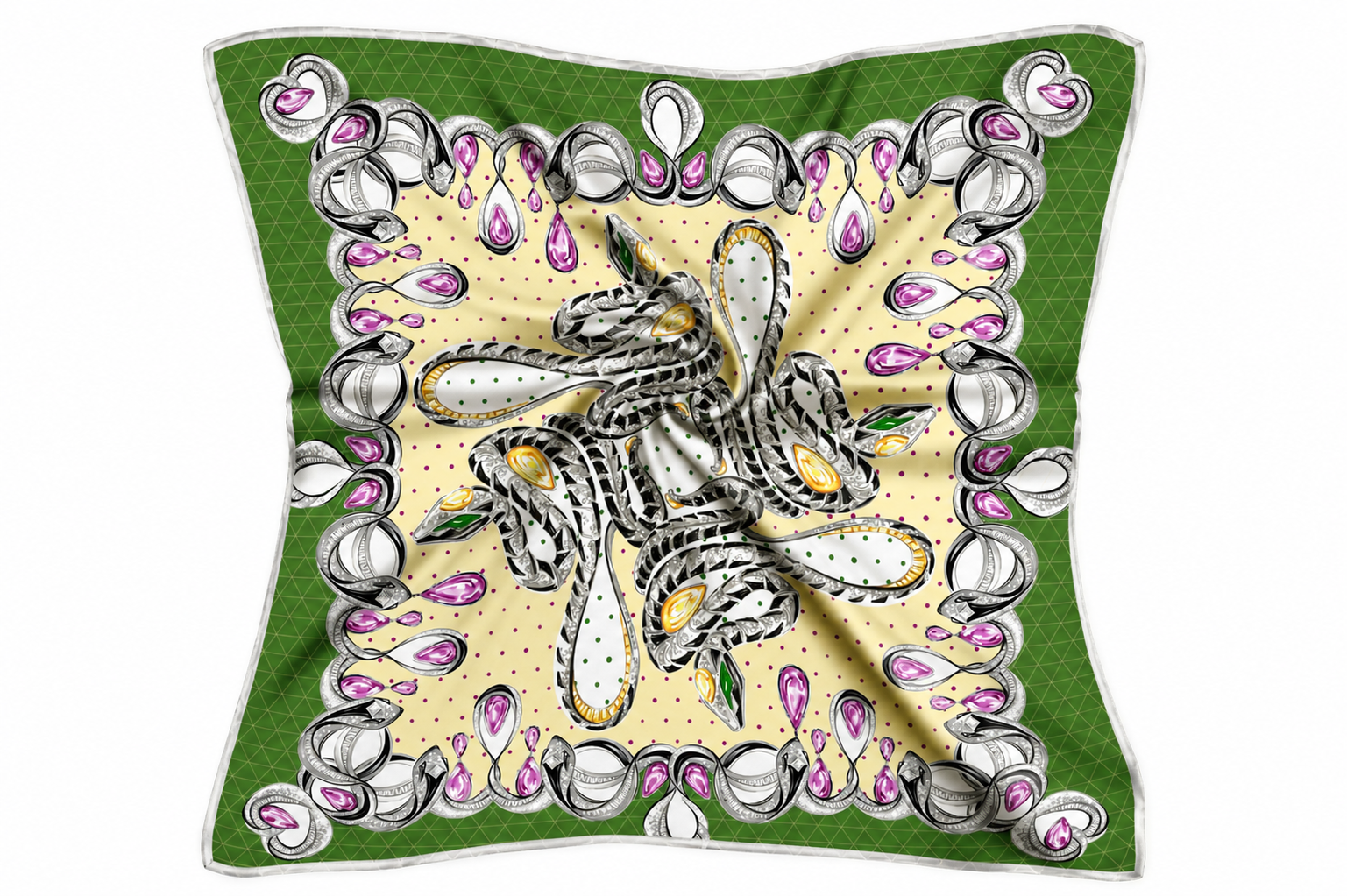 Pre Order - Fashion Strokes Garden Snakes Scarf