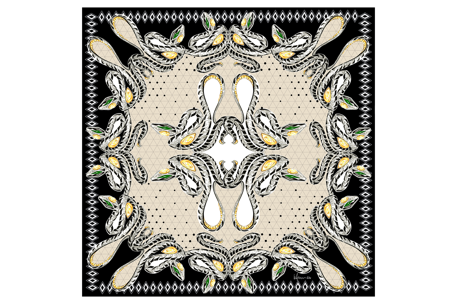Pre Order - Fashion Strokes Golden Serpents