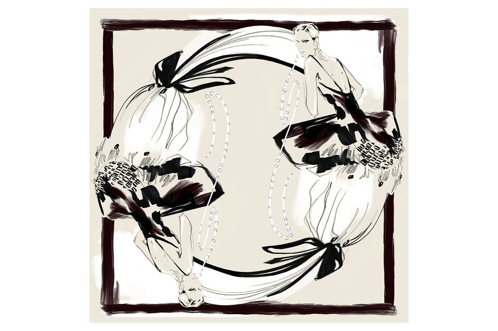 Pre Order - Fashion Strokes Evening Wear Scarf