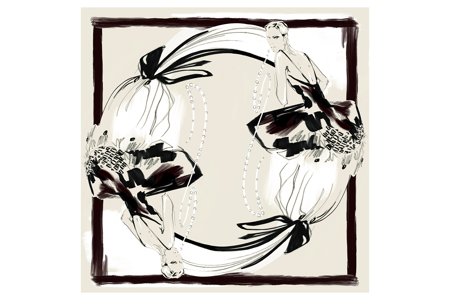 Pre Order - Fashion Strokes Evening Wear Scarf